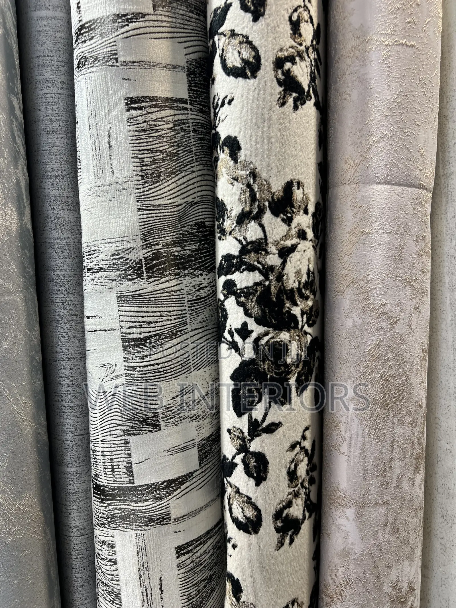 Black and White Curtains