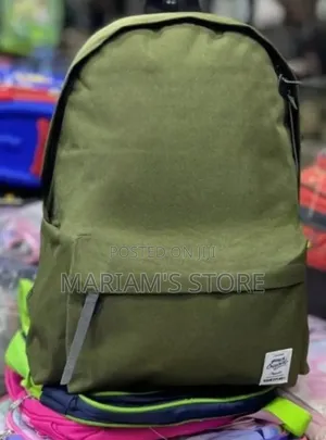 Green Canvas-Style Casual Backpack
