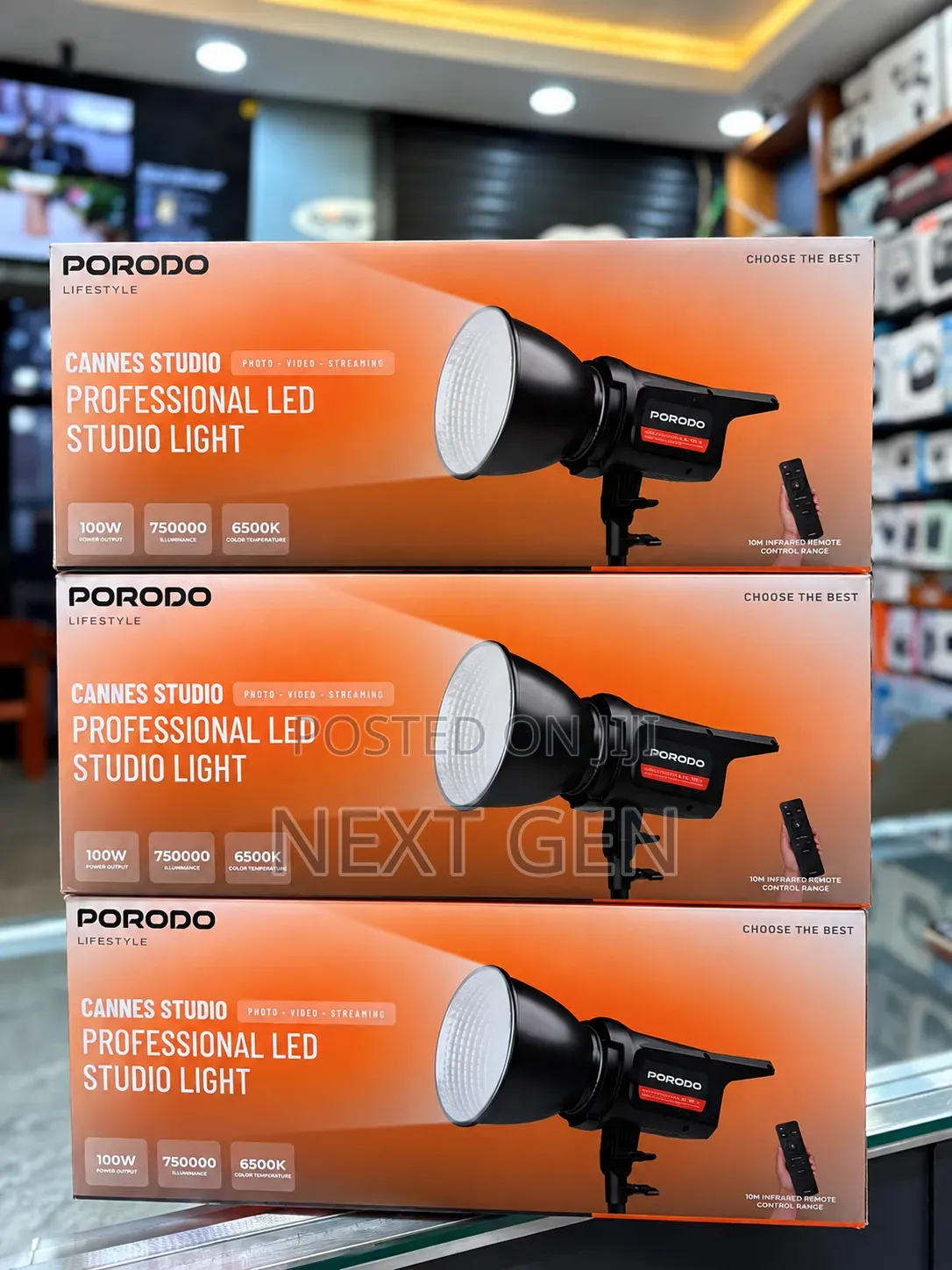 Porodo Lifestyle Cannes Studio 100W Professional LED Studio Light