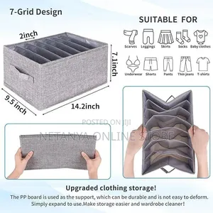 9grid Partitioned Clothes Organizer