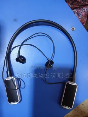 Wireless Bluetooth Neckband Headset With a Flexible Collar