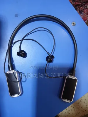 Wireless Bluetooth Neckband Headset With a Flexible Collar