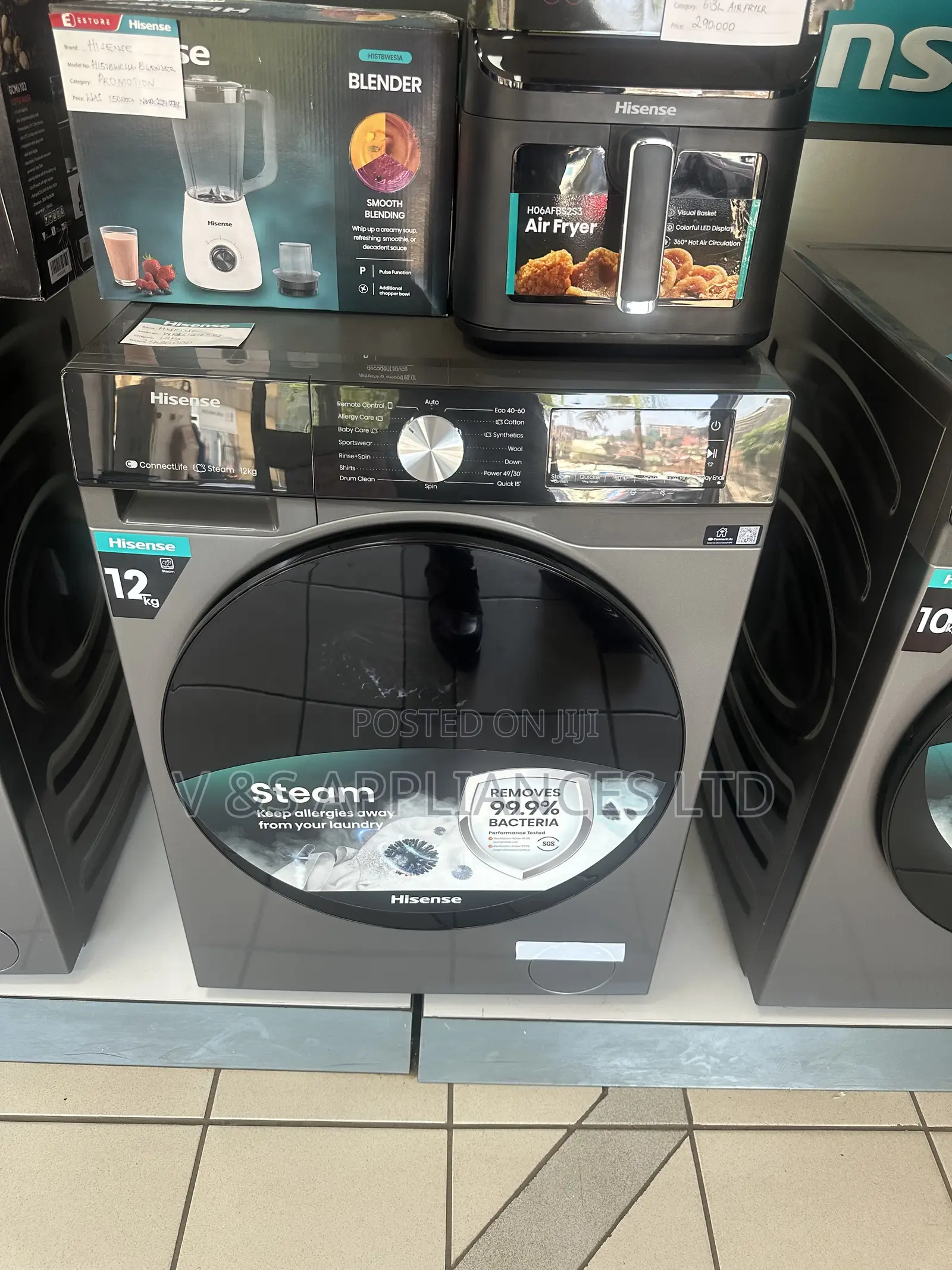 12kg Washing Machine Hisense Front Loader
