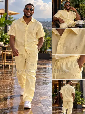 Premium Linen CK Two-Piece Set – Elegant, Stylish & Comfortable