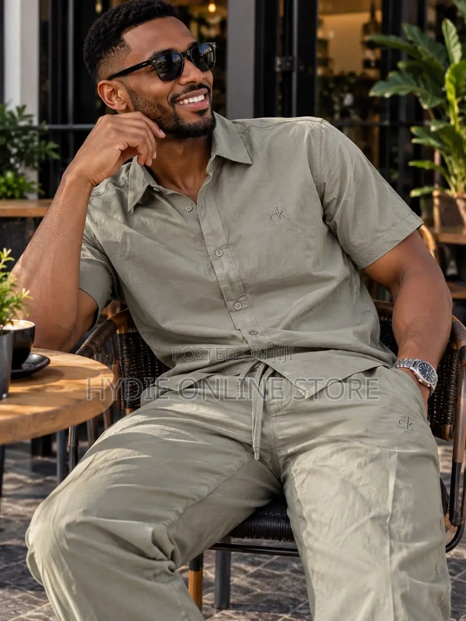 Premium Linen CK Two-Piece Set – Elegant, Stylish & Comfortable