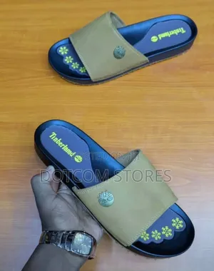 Pair of Leather Slip-on Sandals