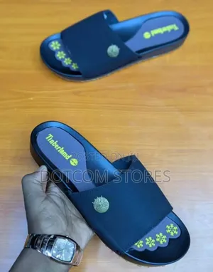 Pair of Leather Slip-on Sandals
