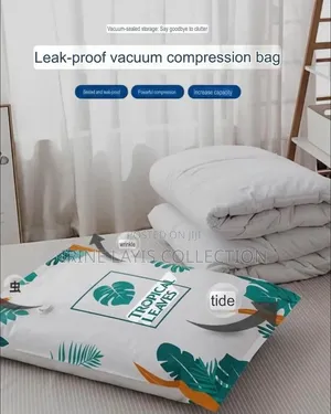 10pc Vacuum Compression Bags for Space-Saving Storage of Cloth/Bedding