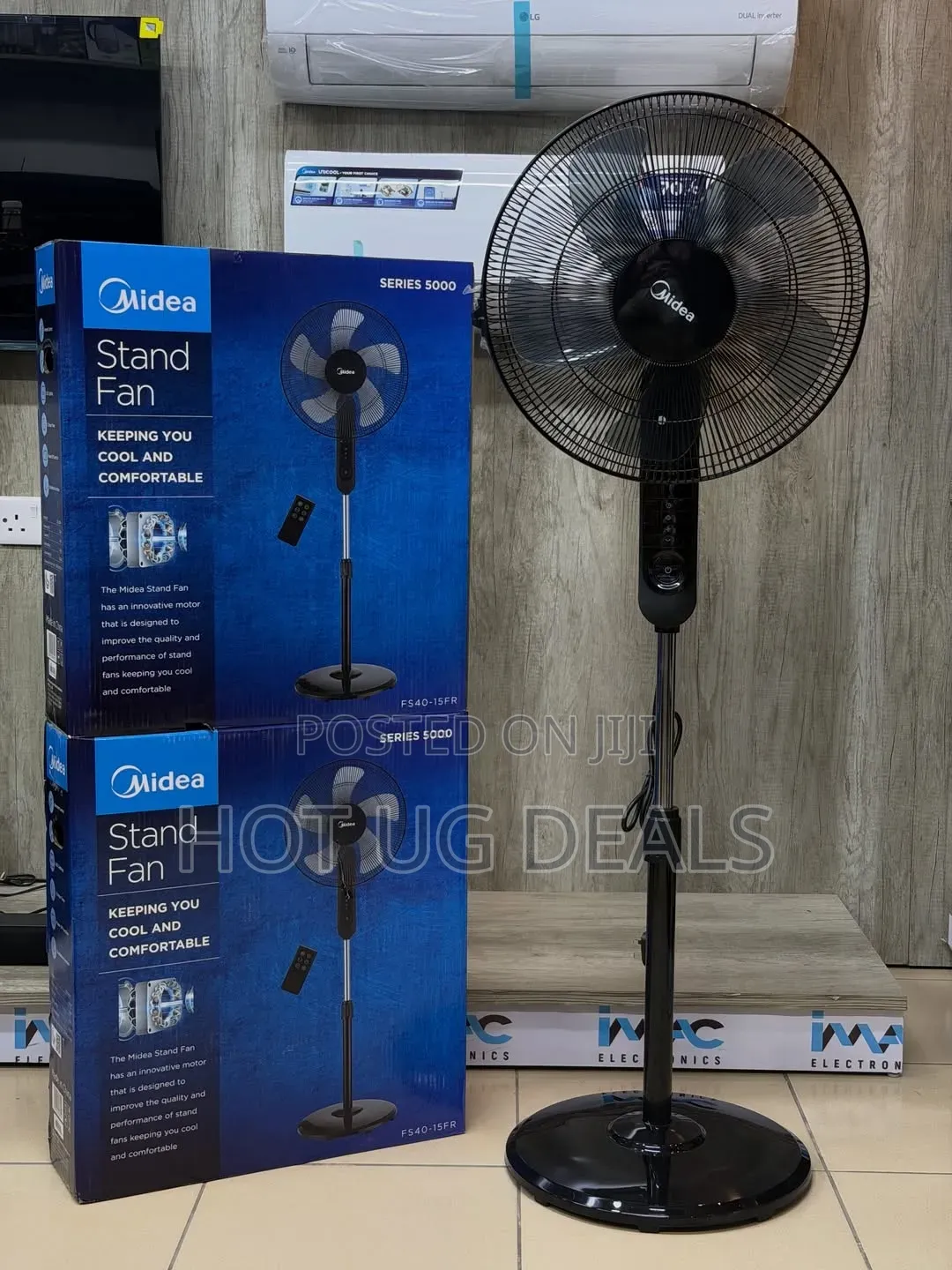 Midea Series Stand Fan With Remote Control (16-Inch, FS40-15FR)