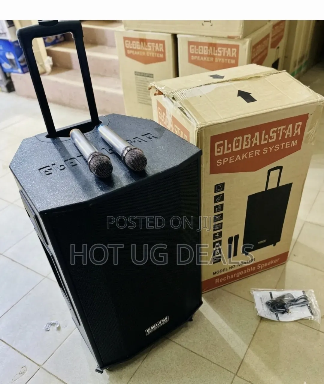 Globalstar PA Speaker System – Amplified Rechargeable Sound System