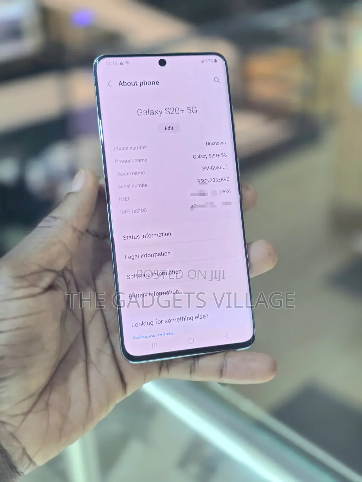 Samsung Galaxy S20+ 5G 128 GB Blue