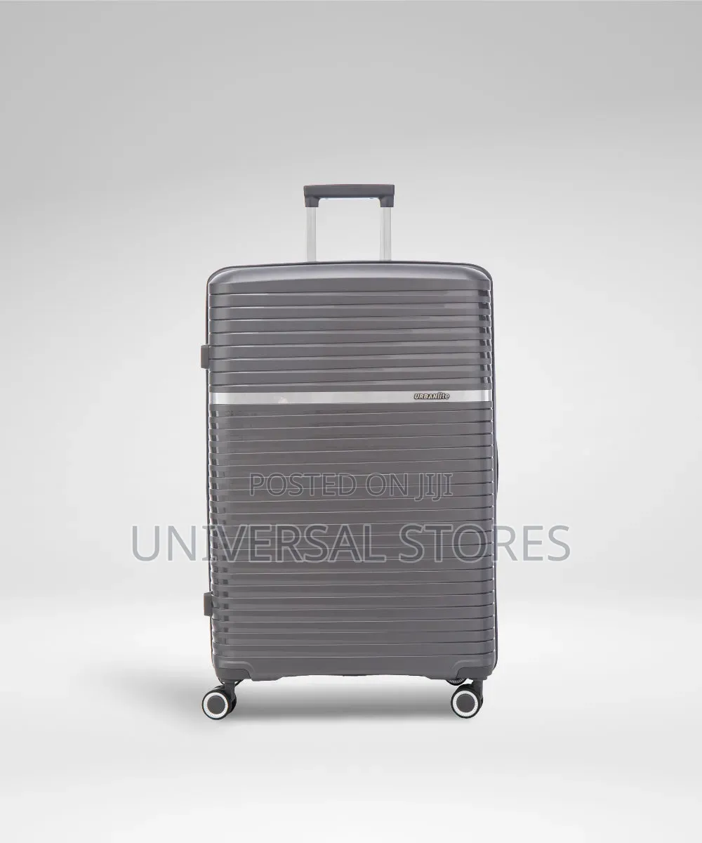 Good Partner (Goodpatner) Grey/Black Rubber-Plastic Travel Suitcase.