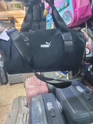 Puma Black Duffel / Gym Bag