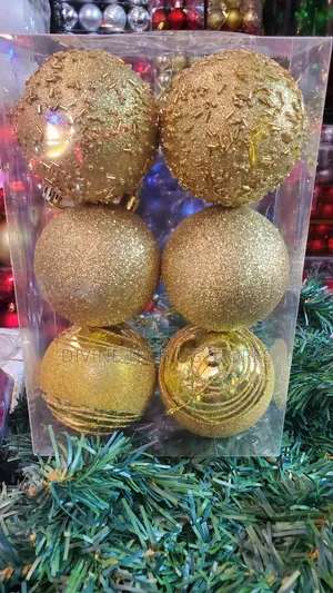Classic Christmas Balls - 6 Pieces