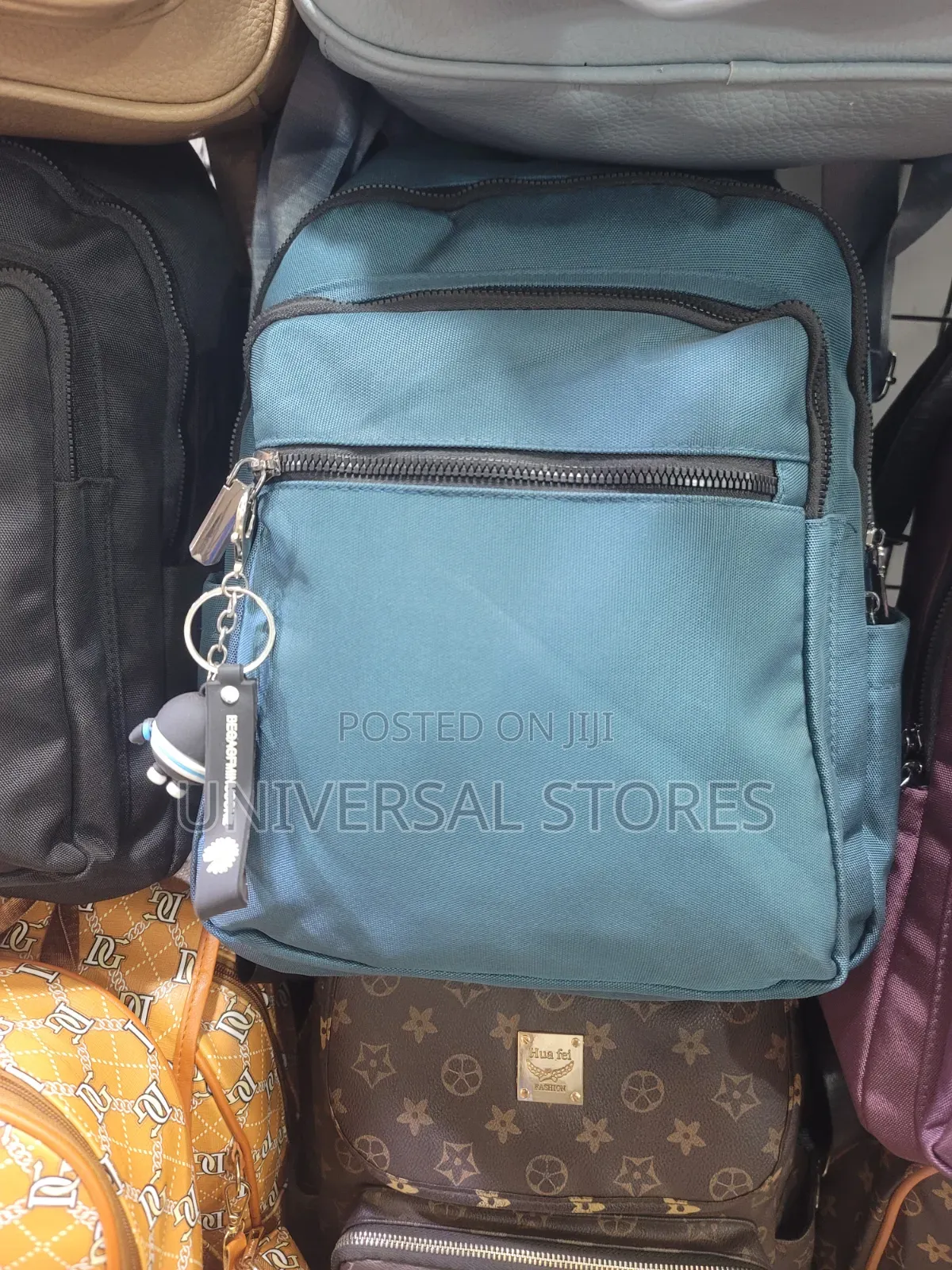 Teal Nylon Mini Backpack