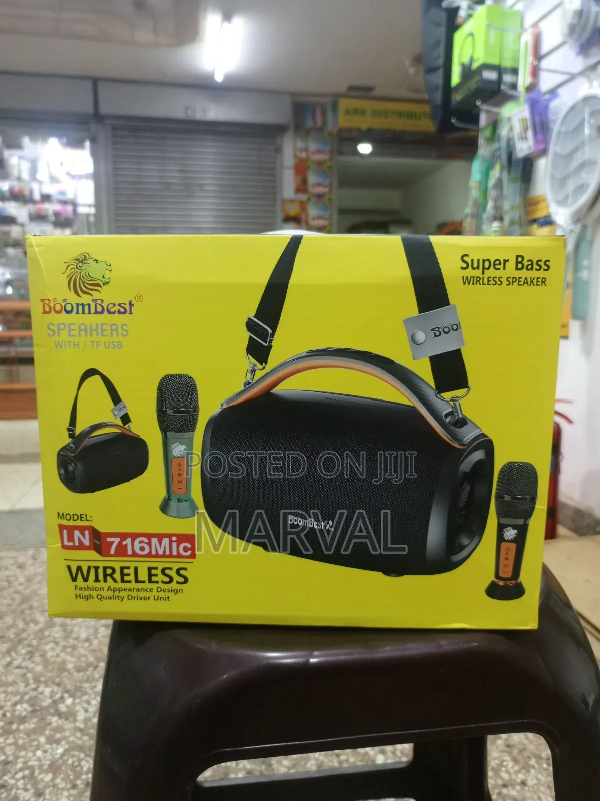 BoomBest 716Mic Speaker With 2 Wireless Microphones
