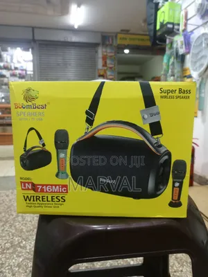 BoomBest 716Mic Speaker With 2 Wireless Microphones