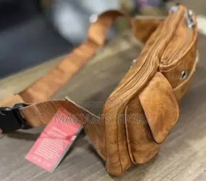 Multi-Pocket Faux Leather Waist Chest Bag