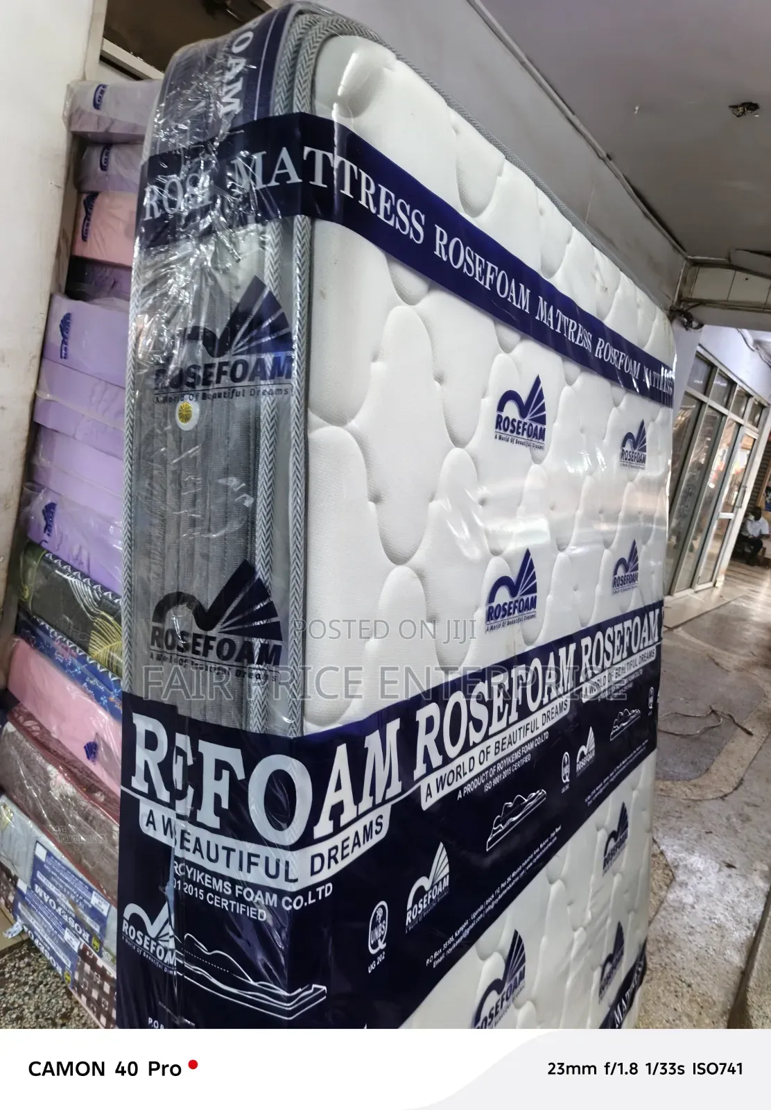 4*6*10 Inches. Bonnel Spring Double Layer. ( Rosefoam Mattresses)
