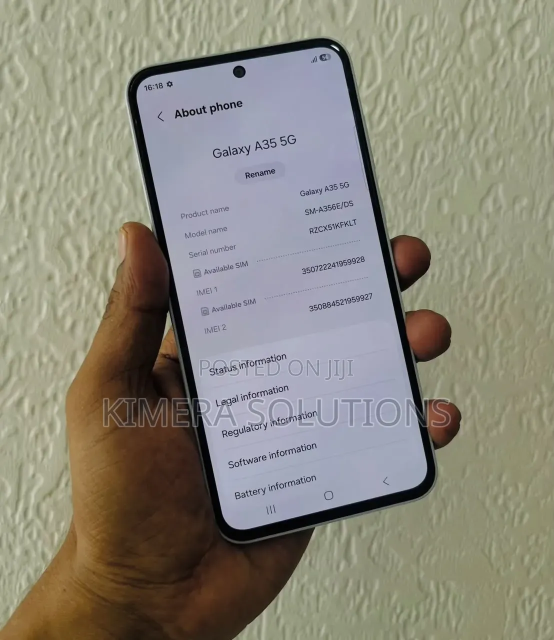 New Samsung Galaxy A35 256 GB White
