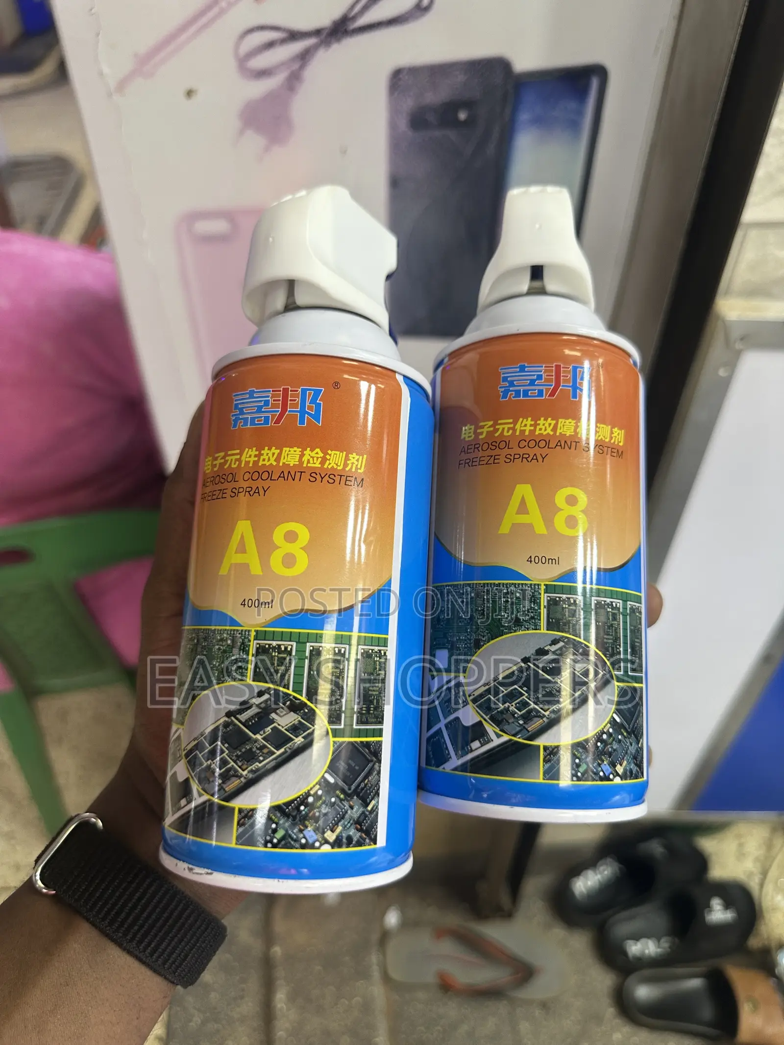 A8 Aerosol Coolant Freeze Spray 400ml Circuit Boards Mobile Phones