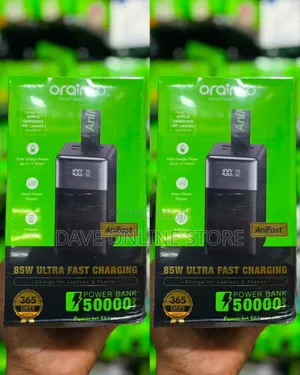 Oraimo PowerJet 501 50,000mAh 85W Ultra-Fast Charging Power Bank.