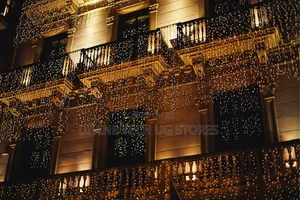 3x3m Curtain Christmas Lights, Indoor and Outdoor Waterfall Lights