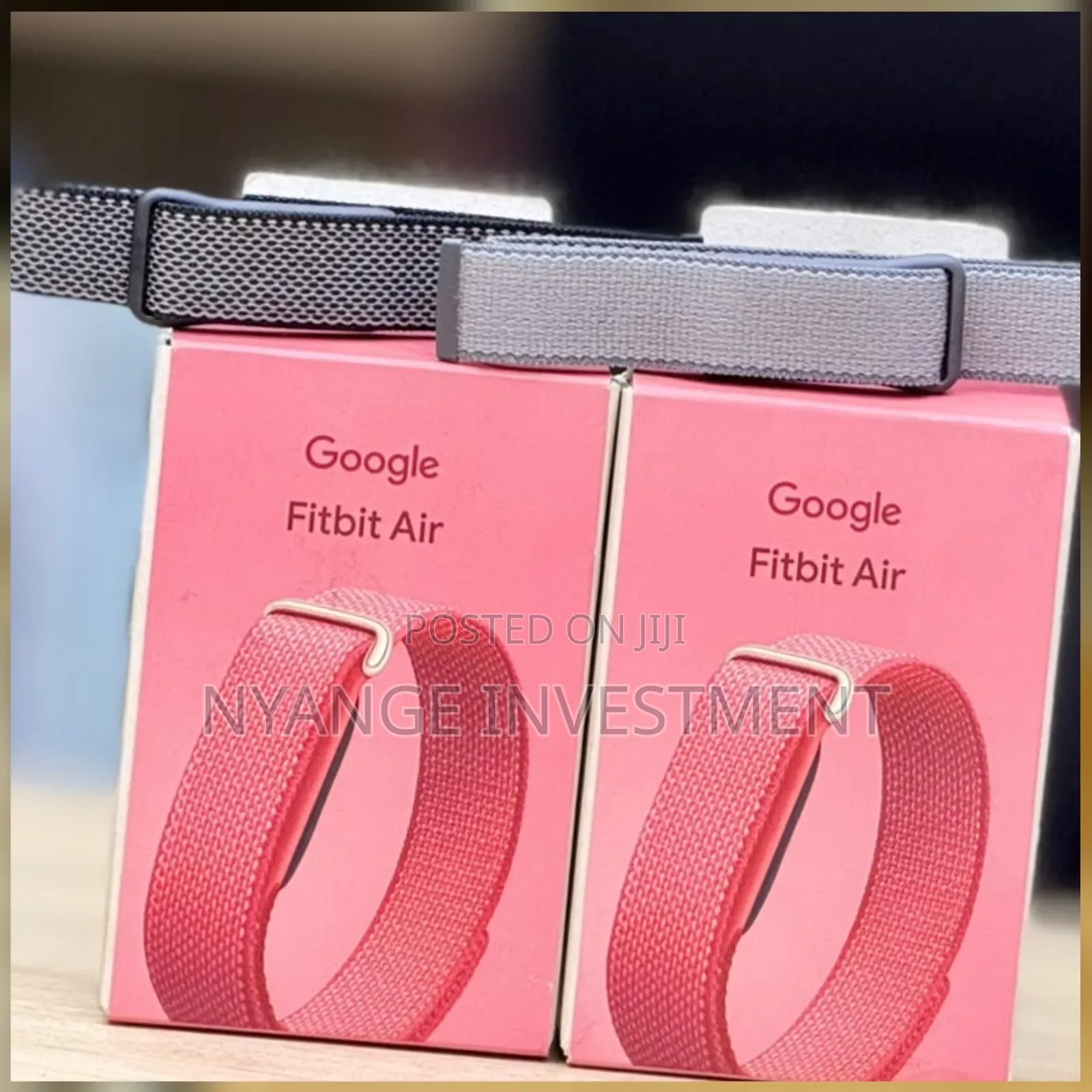 Google Fitbit Air (Pink) Comes With Free Black Strap.