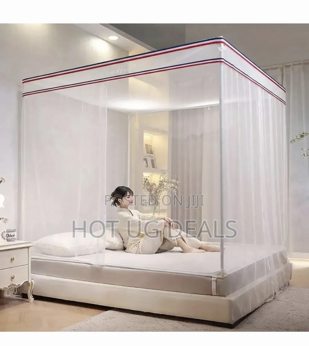 6x6 Elegant Bed Mosquito Net Canopy