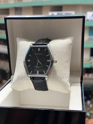 Geometric Barrel-Shaped Dial Watch