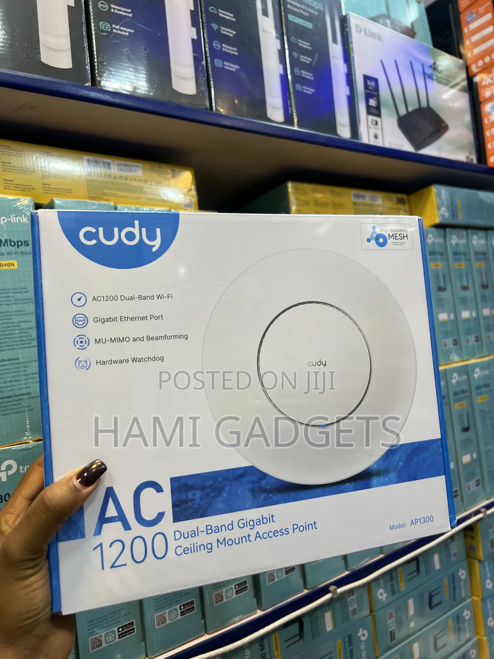 Cudy Ac1200 Dual Band Gigabit Ceiling Mount Access Point And