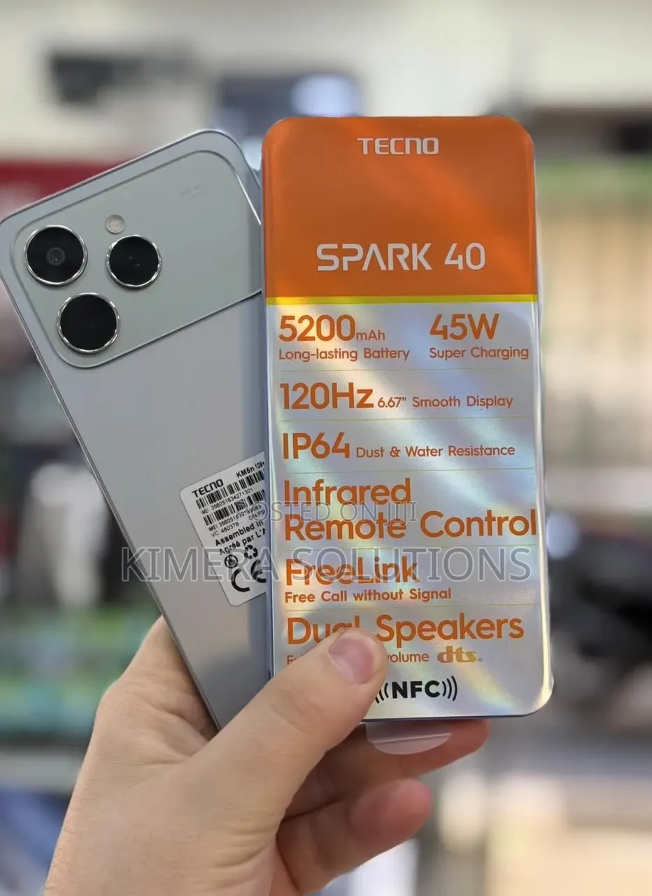 New Tecno Spark 40 256 GB Gray