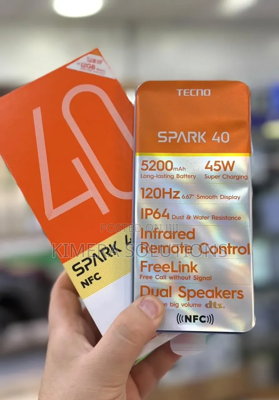 New Tecno Spark 40 256 GB Gray