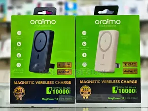 Oraimo MagPower 10000mAh
White/Gold
Black
