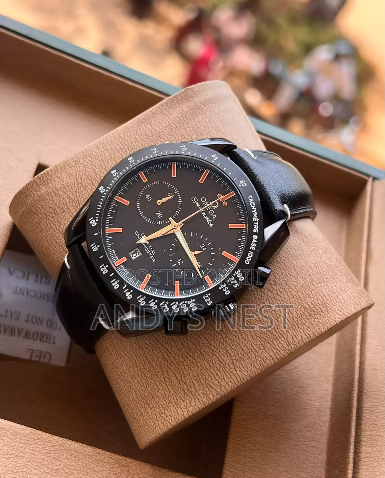 Omega All Black Watch for Men
