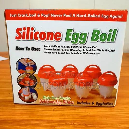 6-Piece Silicone Egg Boil Set,