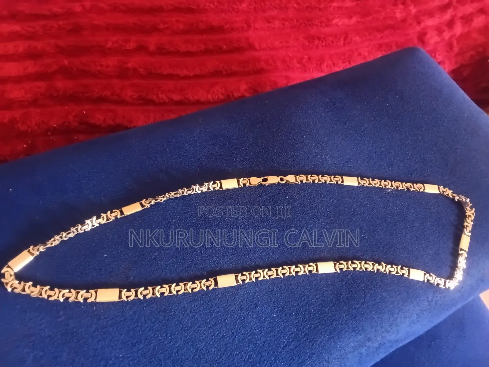 Men's Solid 925 Sterling Silver Byzantine & Bar Link Chain