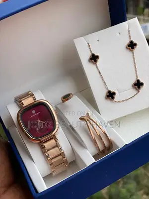 Hannah Martin Women's Watch and Jewelry Gift Set,