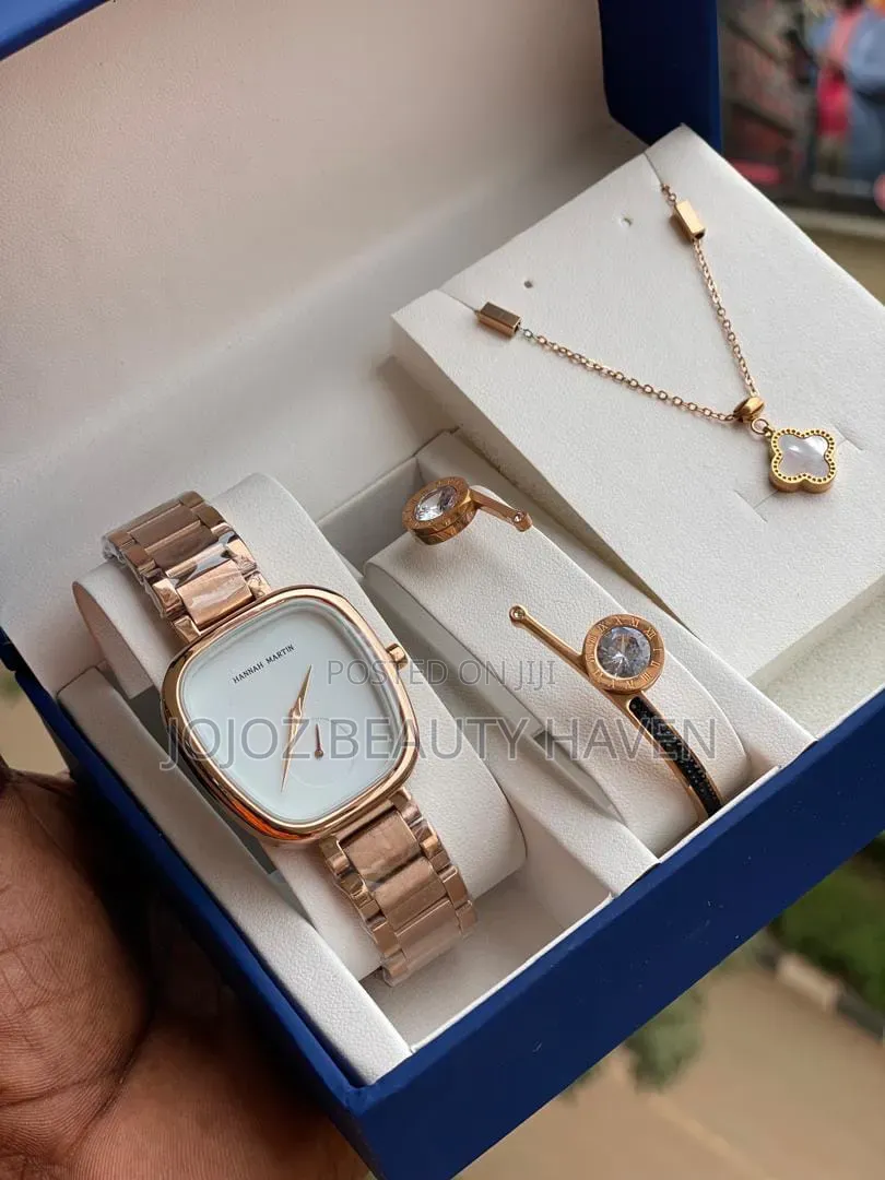 Hannah Martin Women's Watch and Jewelry Gift Set,