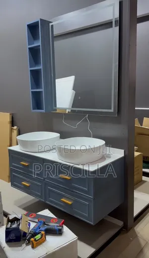 His and Hers(Double) Basin Cabinet Full Set