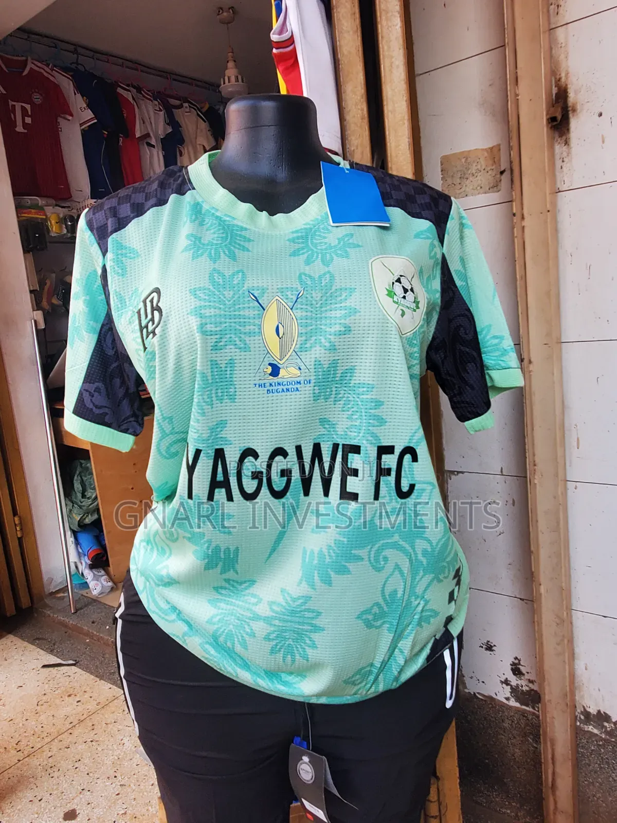Kyaggwe Green & White Original Masaza Cup Jerseys