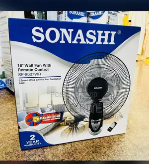 SONASHI 16 Inches Wall Fan With Remote