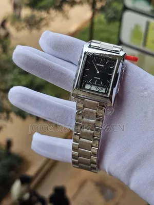 SKMEI 2571 Dual-Time Analog-Digital Stainless Steel Wristwatch