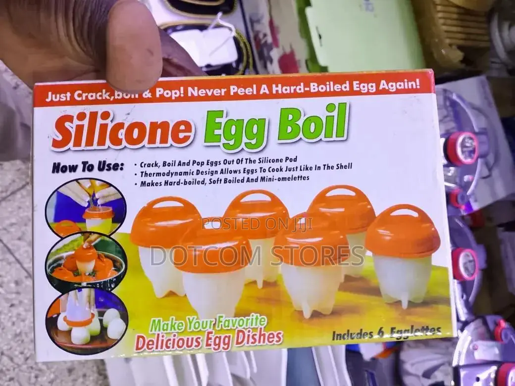 6-Piece Silicone Egg Boil Set,
