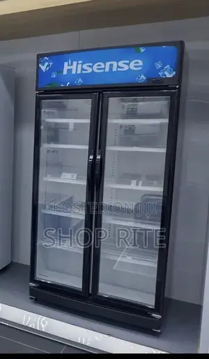 Hisense Glass Display Refrigerator Double Door 810 Liters.