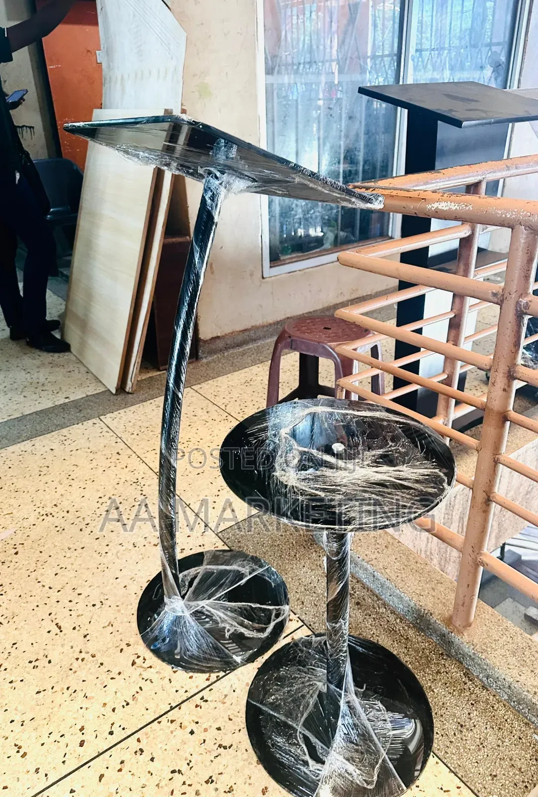 Metal Podium & Desk