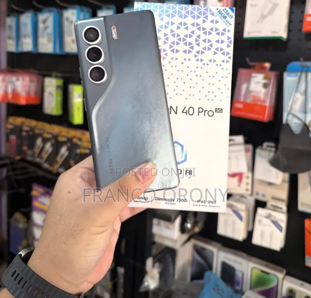 New Tecno Camon 40 Pro 4G 256 GB Black