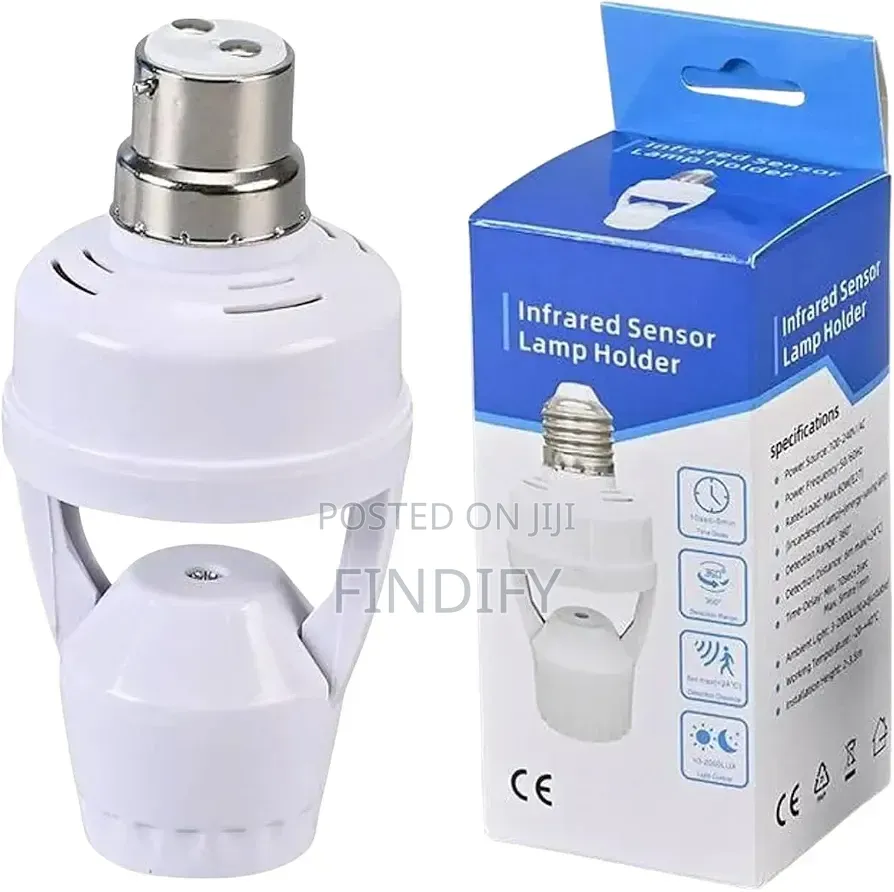 PIR Sensor Lamp Holder Socket, Automatic Light Fixture
