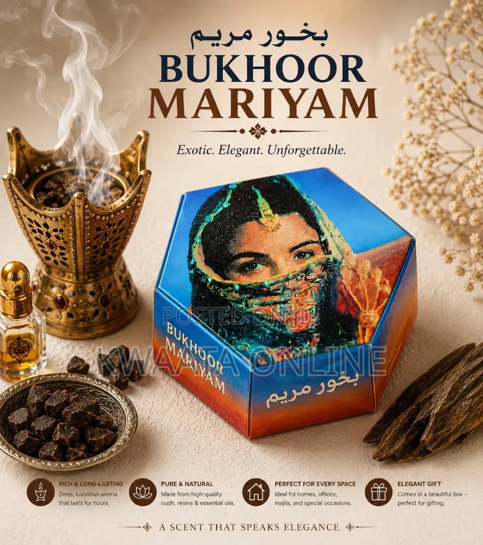 Bukhoor Mariyam Arabic Incense, 100% Authentic Home & Fabric Fragrance