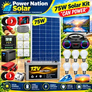 75w Clean Energy Solar System Full Kit